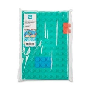 Pen+Gear Silicone Notebook Unisex OS Teal NEW Puzzle Letters Numbers 160 Pages